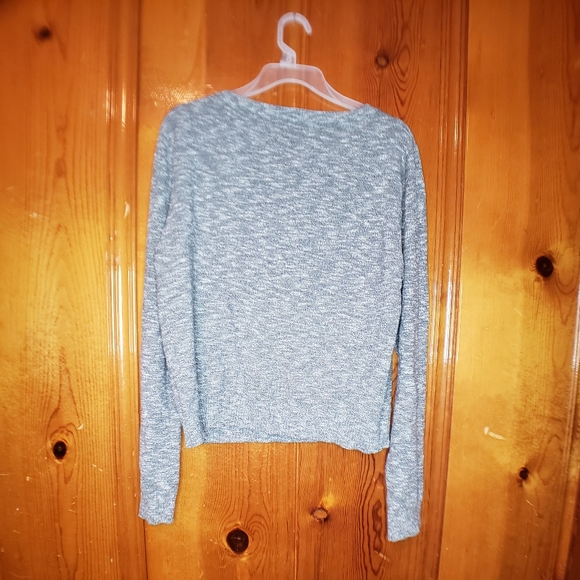 Gray and black Sweater Forever 21 Sweater Long sleeve sweater Crop sweater - Picture 3 of 5